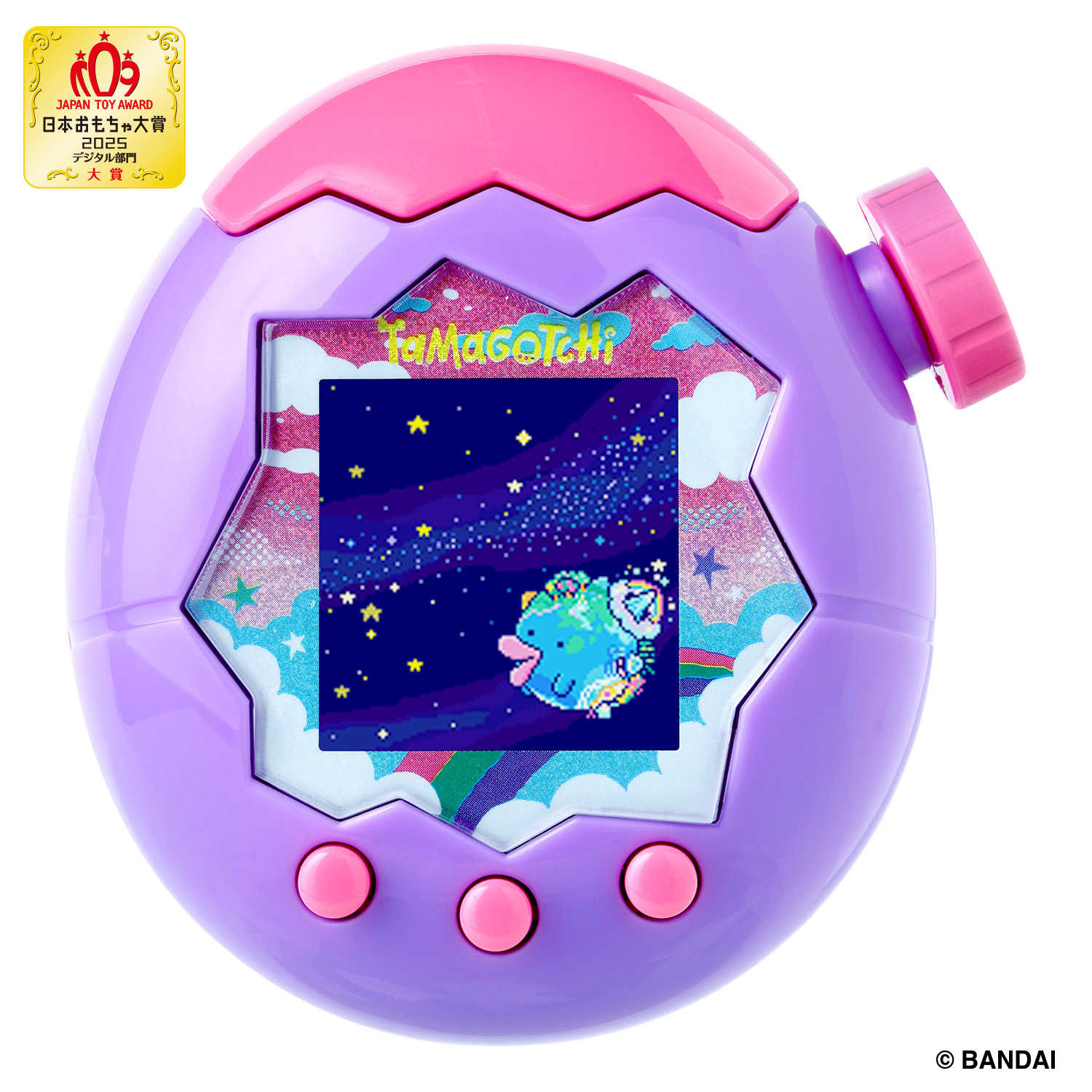 海外版 たまごっち Tamagotchi pix スカイ パープル Tamagotchi Pix - Original Sky Purple Electronic Pet Toy with